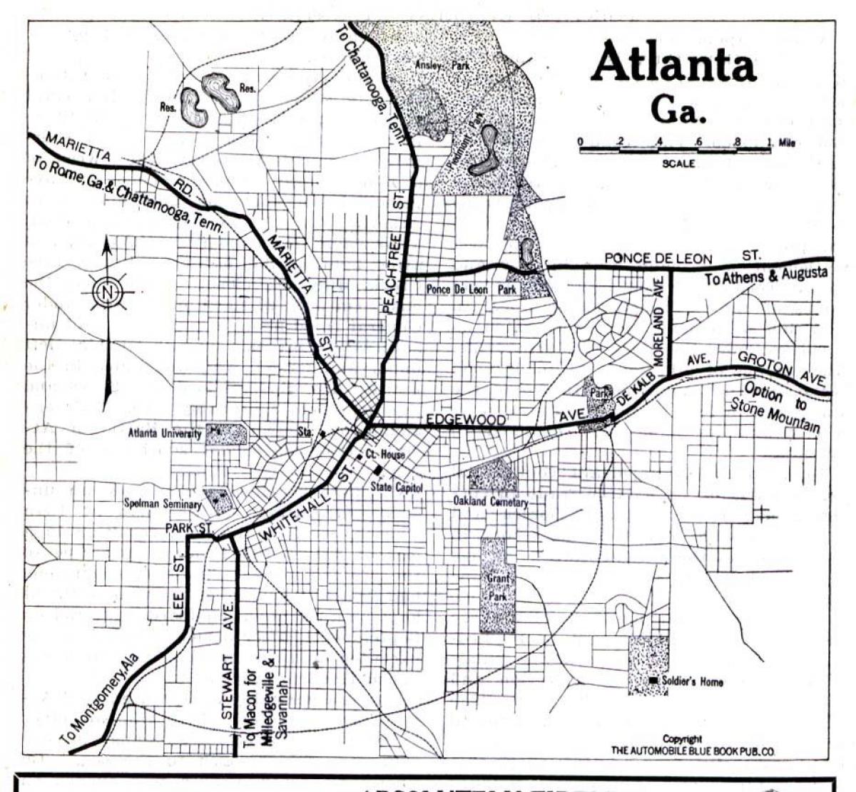 mapa de Atlanta (Geòrgia