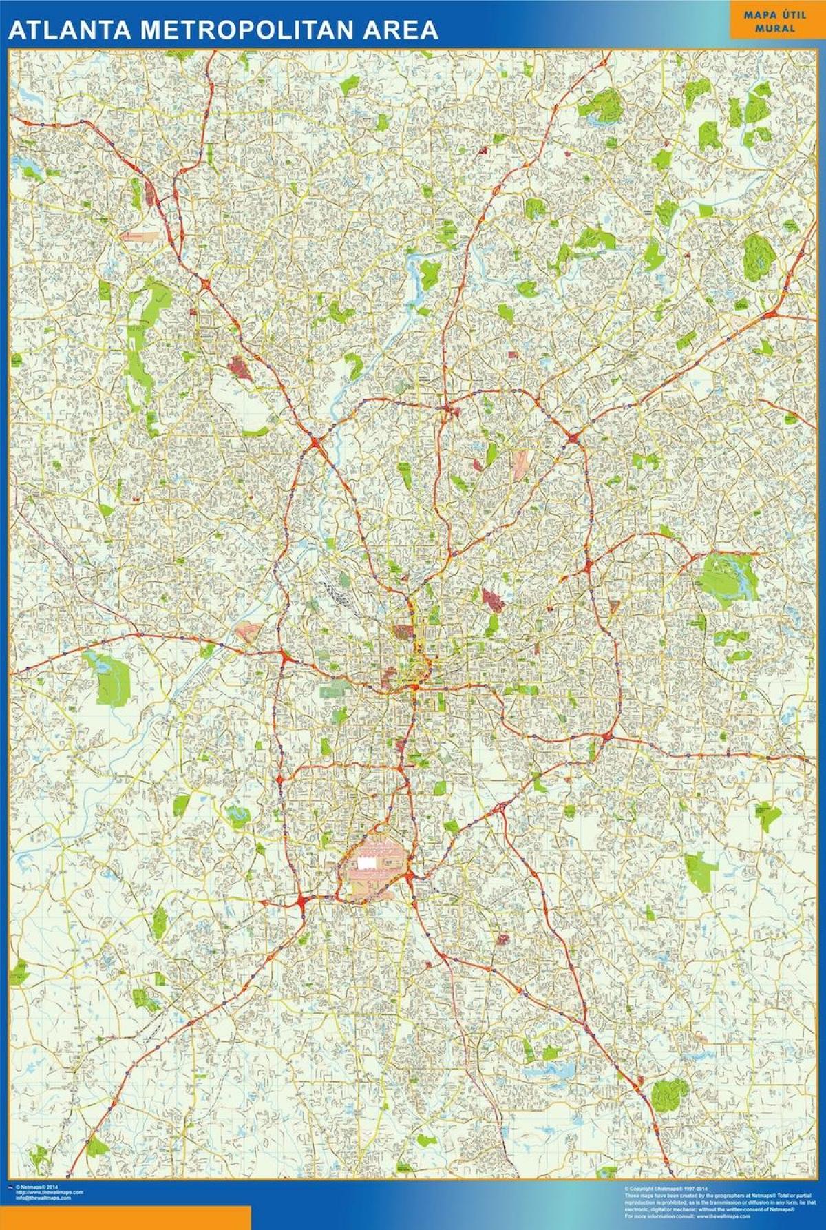 carrer mapa de Atlanta
