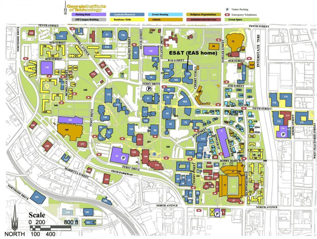 Georgia Institute of Technology mapa