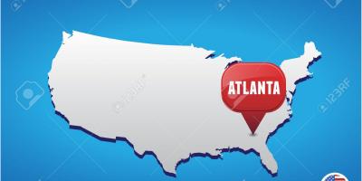 Atlanta, EUA mapa