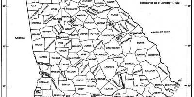 L'estat de geòrgia mapa