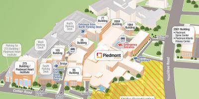 Piemont hospital mapa