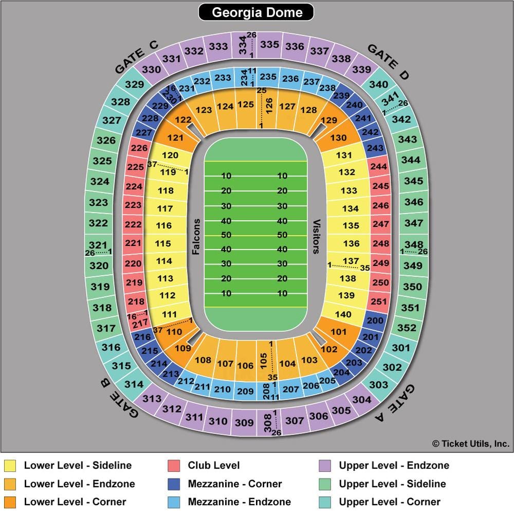 Atlanta Falcons estadi mapa