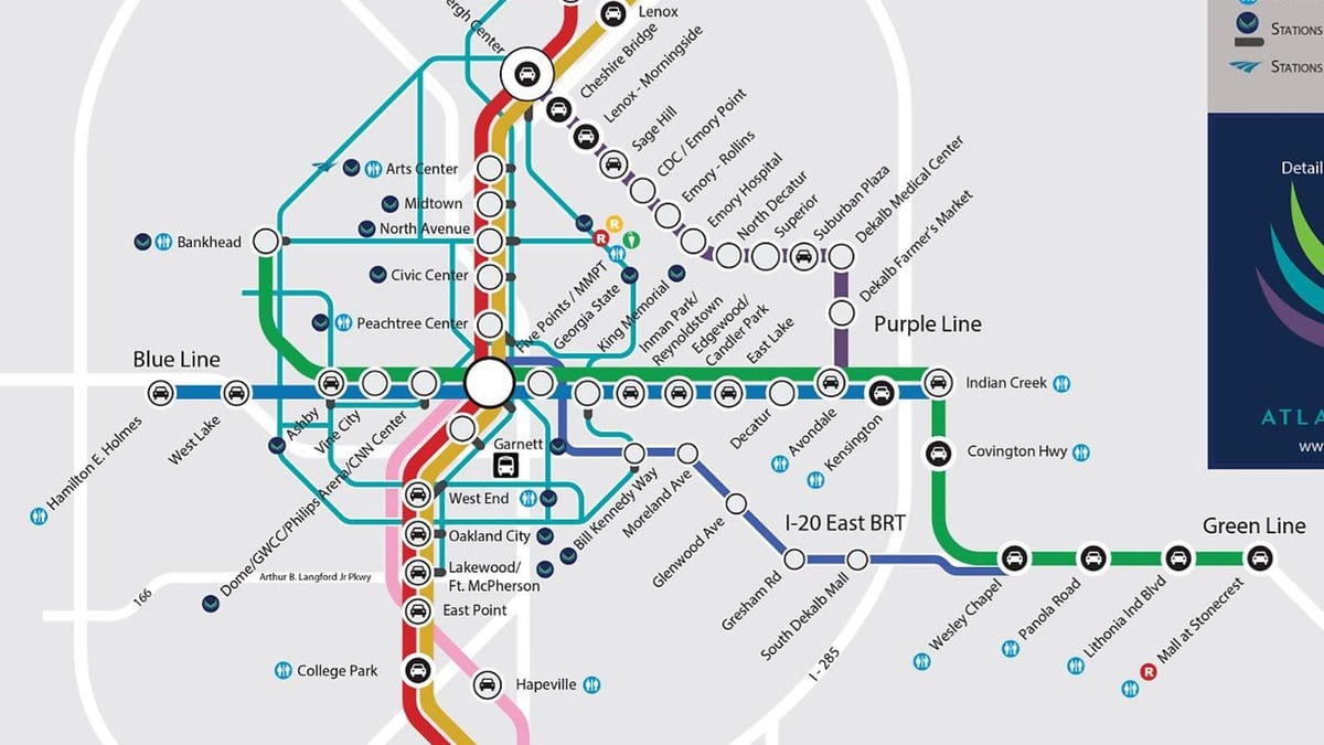 MARTA estació de tren mapa