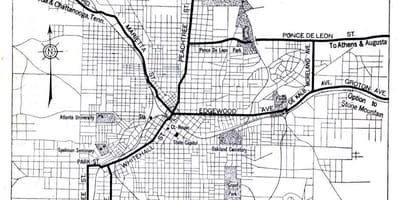 Mapa de Atlanta (Geòrgia