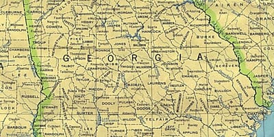 Mapa de Geòrgia ciutats