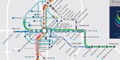 MARTA estació de tren mapa